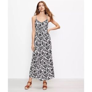 LOFT - Vine Tie Back Strappy Maxi Dress